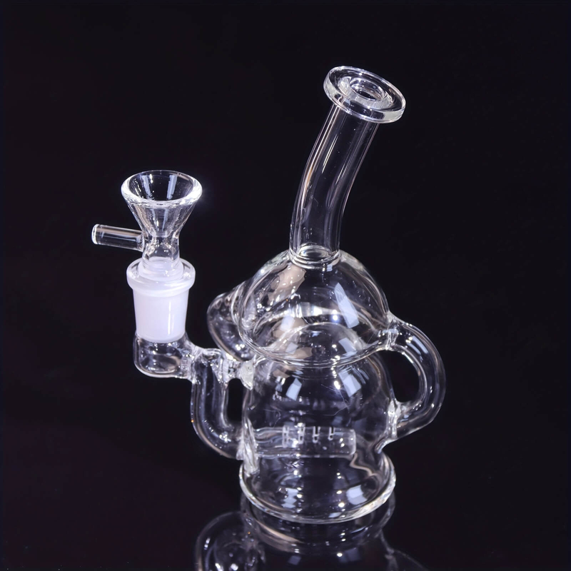 10# Small Recycle Glass Bongs With Perculator