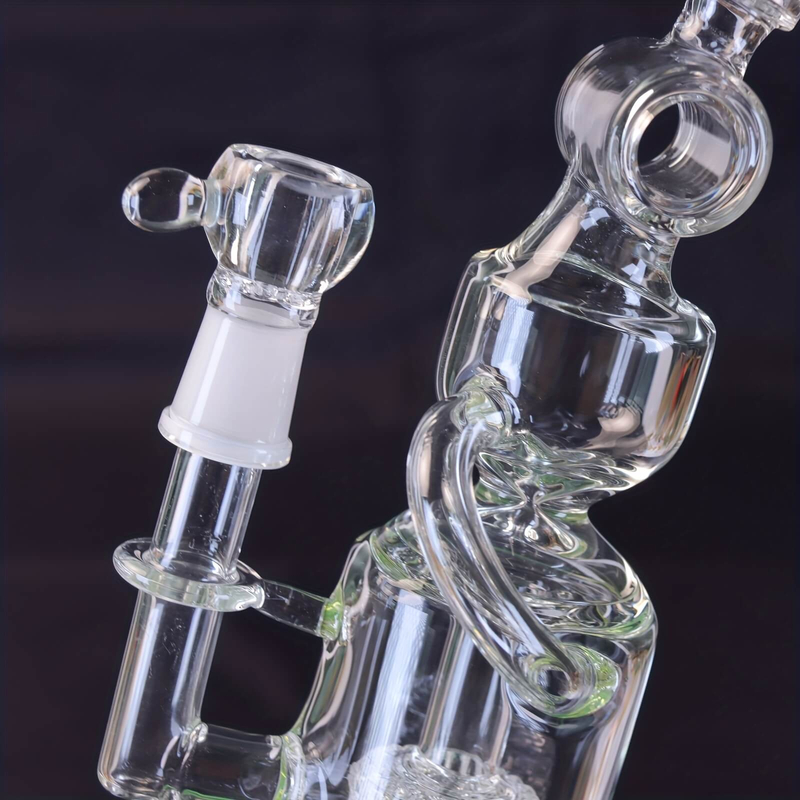 Tall 19.5" Multi-layer Filter Thickened Gear Shaped Base High Borosilicate Glass Bong with 19 Female Joint 6
