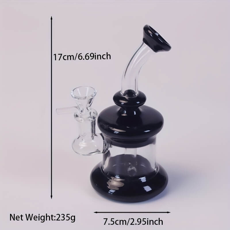 Tall 19.5" Multi-layer Filter Thickened Gear Shaped Base High Borosilicate Glass Bong with 19 Female Joint 7