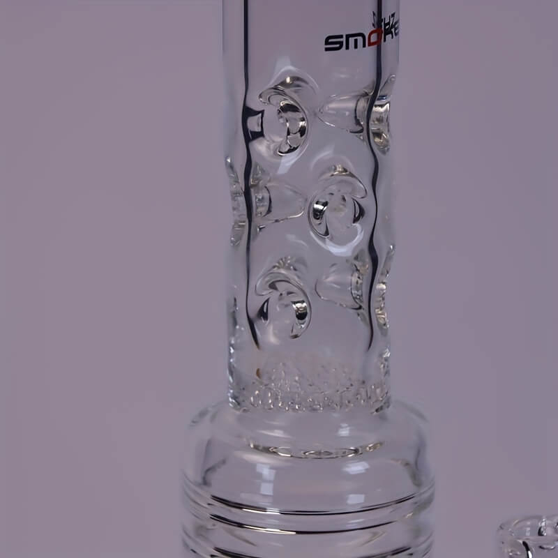 Tall 19.5" Multi-layer Filter Thickened Gear Shaped Base High Borosilicate Glass Bong with 19 Female Joint 8