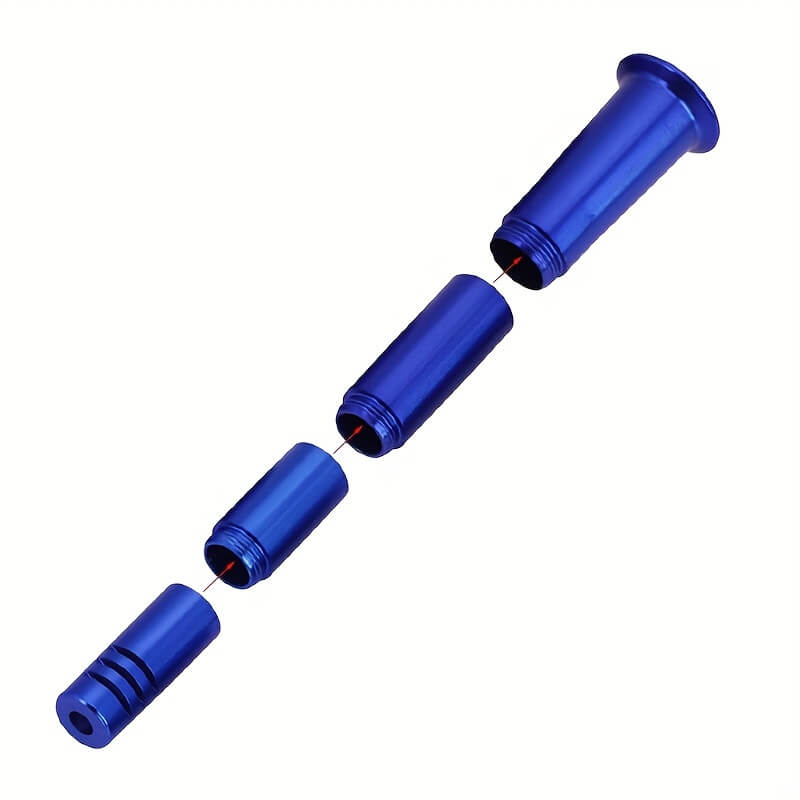 Multi Function Variable Length 19 Female Transfer 14 Female Joint Unbreakable 6 Cross Cutter Filtration Aluminum CNC Down Stem For Glass Bongs