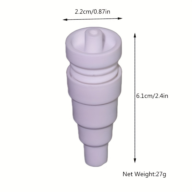 6 In 1 High Temperature Resistance 10 And 14 And 19 Male Female Universal Creamic Nail For Standard Mouth Glass Joint
