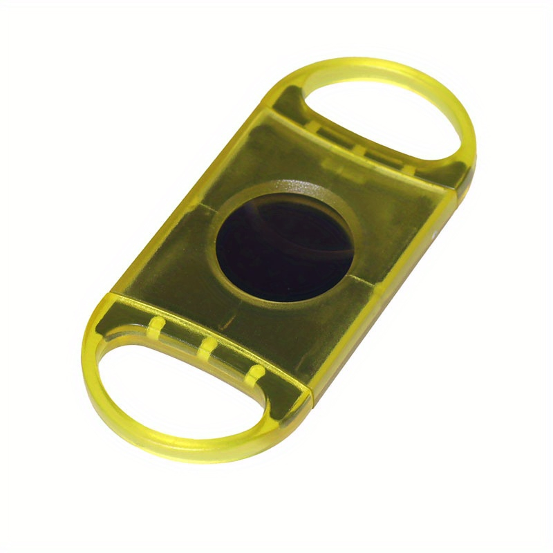 2 Pack 2.2CM 0.886 Inches Transparent Multi Color Double Side Blade Stainless Steel Cigar Cutters