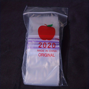100pcs Pack 10 Micron Fluorescent Strip Thickness 125125 Zip Lock Baggies