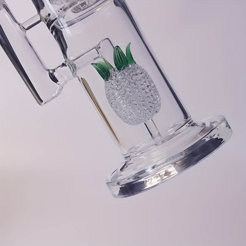 Tall 19.5" Multi-layer Filter Thickened Gear Shaped Base High Borosilicate Glass Bong with 19 Female Joint 2
