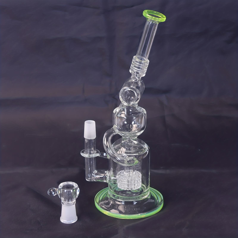 Tall 19.5" Multi-layer Filter Thickened Gear Shaped Base High Borosilicate Glass Bong with 19 Female Joint 6