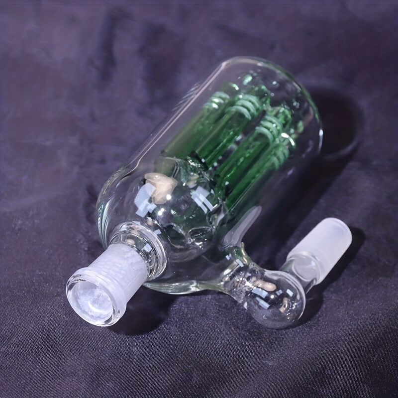 Outdoor Portable Anti Shock Anti Drop 14 Male Frosted Stardard 8 Arms Borosilicate Glass Perculator for GlassBongs