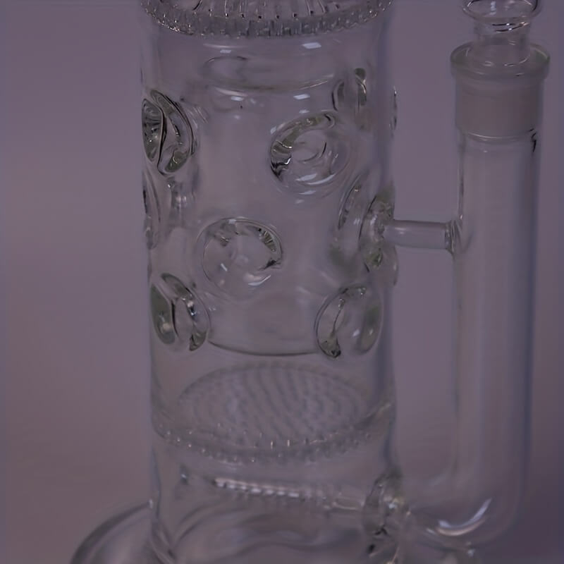Tall 19.5" Multi-layer Filter Thickened Gear Shaped Base High Borosilicate Glass Bong with 19 Female Joint 8