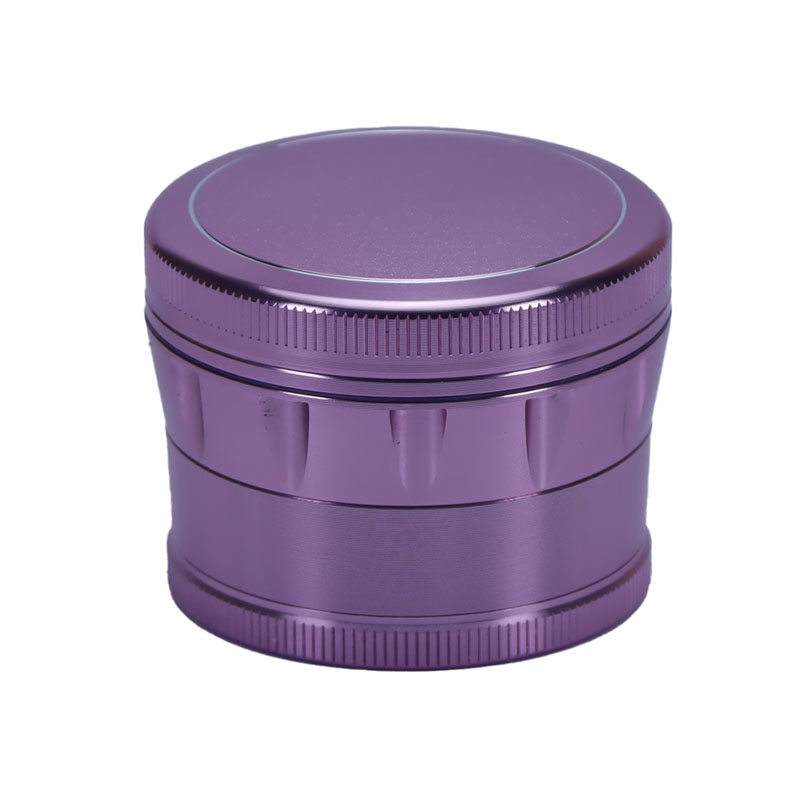 2.5 Inch Strong Magnetic Solid Cover Cone Shaped Vertical Knurling Strong Teeth 4 Parts Spice Aluminum CNC Grinders