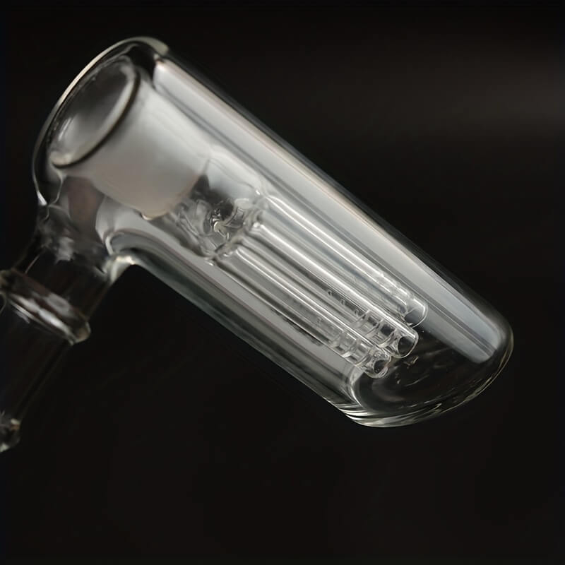 14 Standard Joint 6 Inches Transparent Borosilicate 6 Arms Perculator Inside Hammer Shaped Handhold Glass Smoking Tobacco Pipes