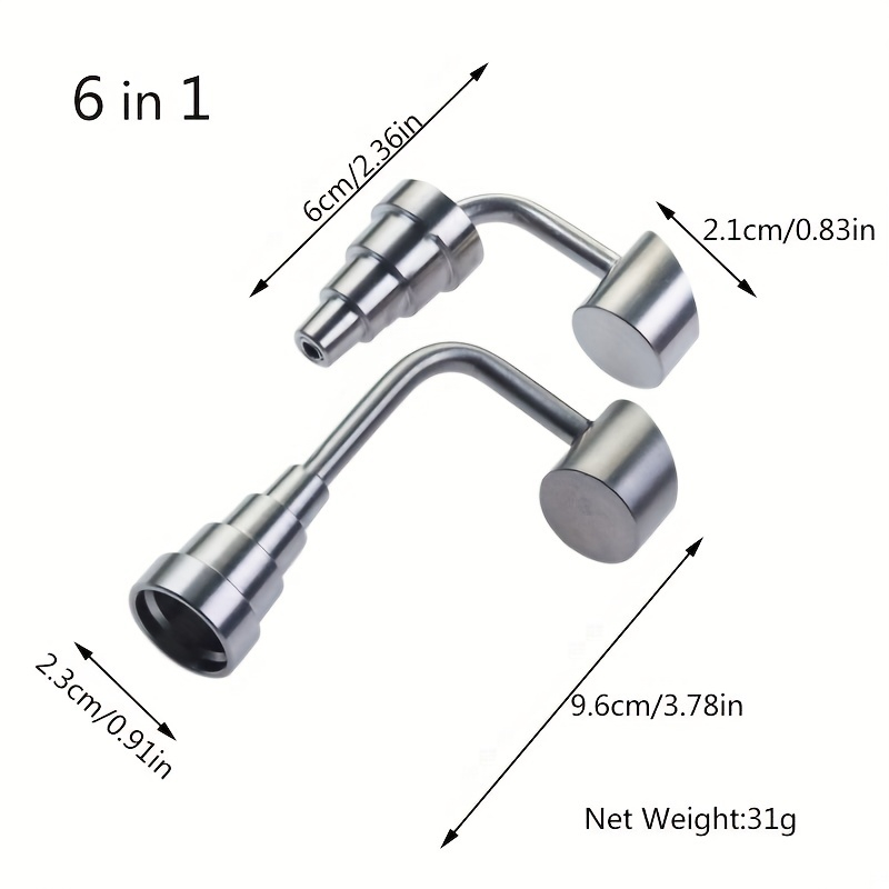 Innovation 6 In 1 High Temperature Resistance Easily Thermal Conducting Healthy Universal Titanium Nail