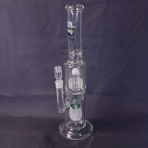 Tall 19.5" Multi-layer Filter Thickened Gear Shaped Base High Borosilicate Glass Bong with 19 Female Joint 2