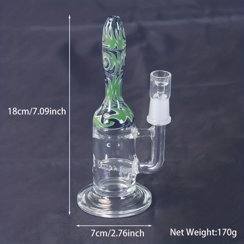 10# Small Recycle Glass Bongs With Perculator