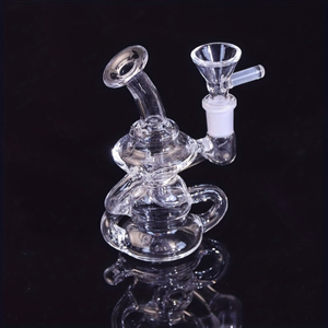 Tall 4.33" Thickened High Borosilicate Glass Recycle Rigs with 10# Standard Joint