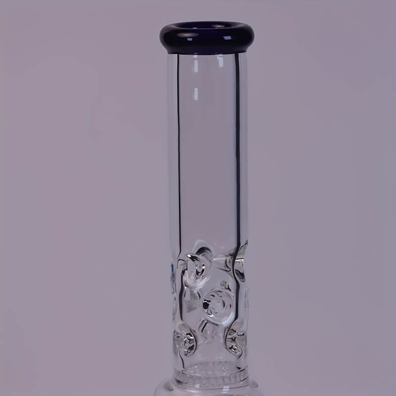 Tall 19.5" Multi-layer Filter Thickened Gear Shaped Base High Borosilicate Glass Bong with 19 Female Joint 9