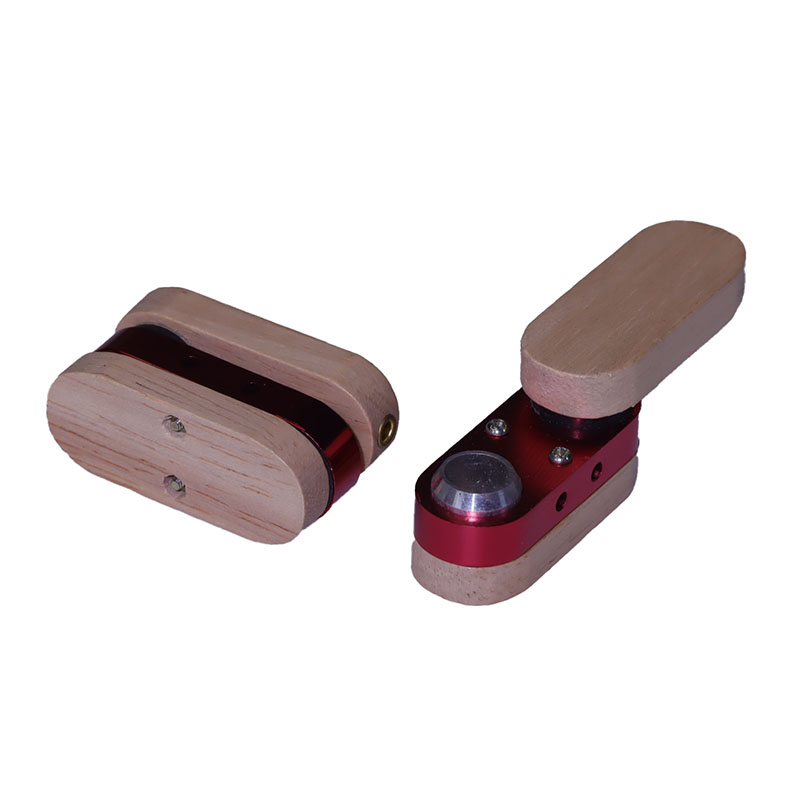 3 Layers Innovation Design Solid Wooden And Aluminum Foldable Tobacco Monkey Pipes With Pipe Screen Pack