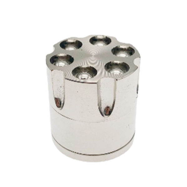 Unique Design 30mm Diameter Revolver Magazine Shaped Mini Size 3 Parts Weed Grinders