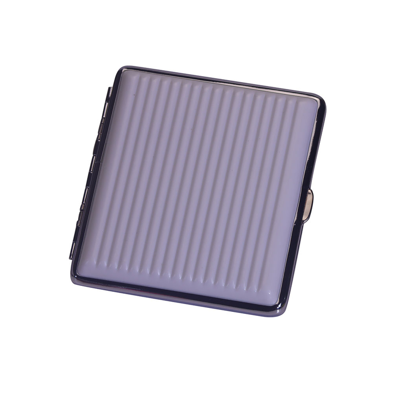 Push Open Lid Double Sided Metal Clip Metal Frame Corrugated Plastic Sheets 20 Cigarette Case