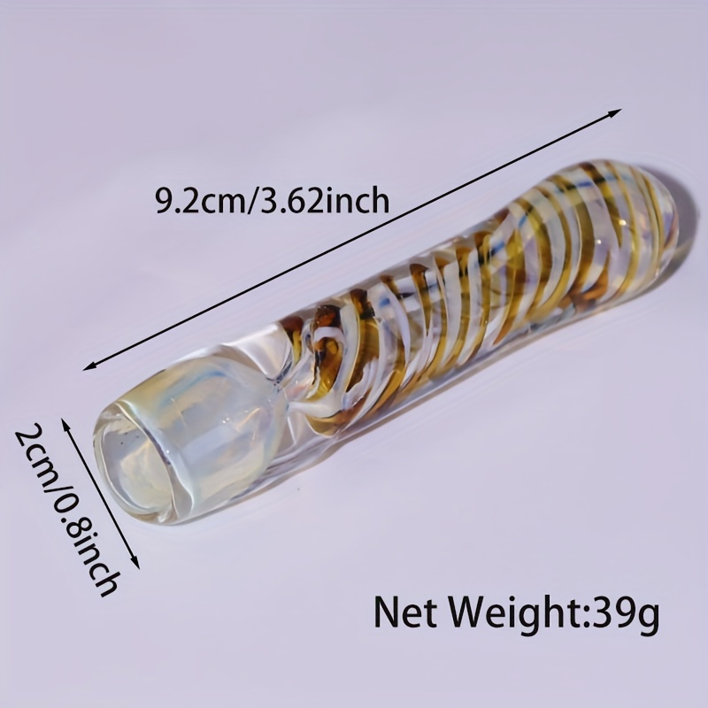 Outdoor Anti Shock and Anti Drop Plastic Box 3.6 Inches Inside Pyrex Glass Smoking Chillum