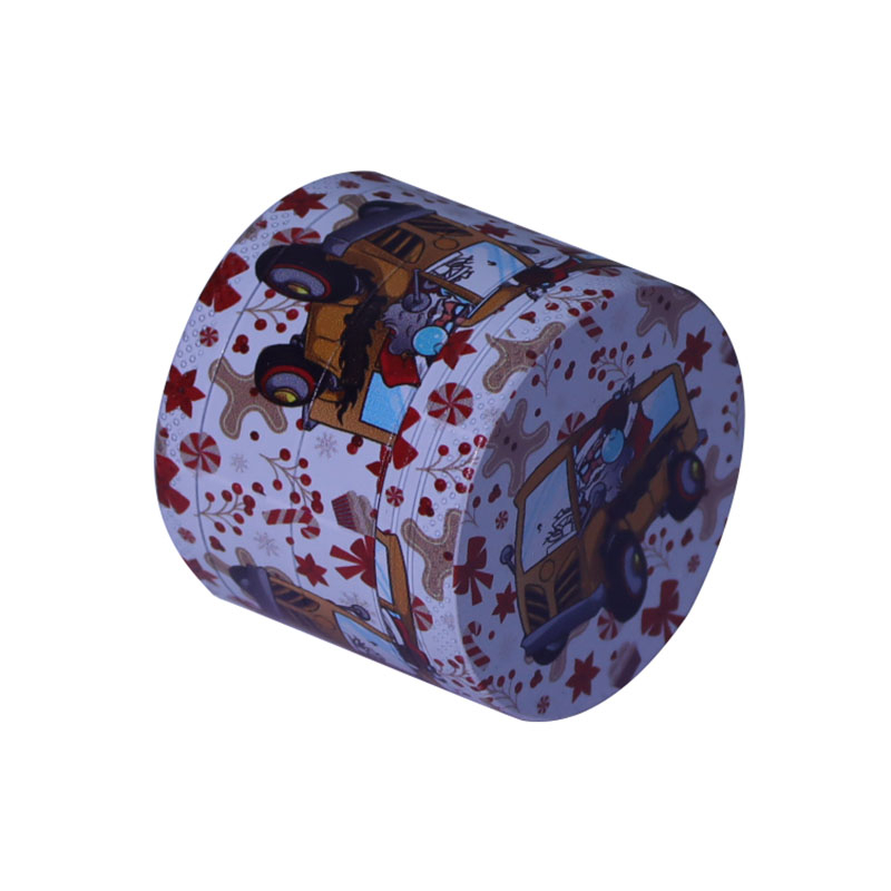 Whole Body UV Printed 4 layers 1.6 Inches Solid Upper Cover Cylindrical Diamond Shaped Teeth Christmas Theme Zinc CNC Manual Grinders