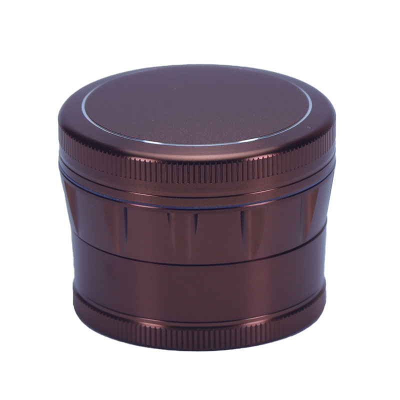 2.5 Inch Strong Magnetic Solid Cover Cone Shaped Vertical Knurling Strong Teeth 4 Parts Spice Aluminum CNC Grinders