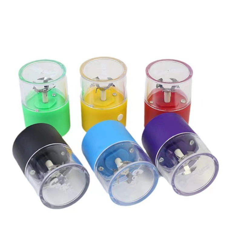 High Speed Rotating Motor 3 Heads Plastic Electric Rechargable Herb Grinders With Android Cable