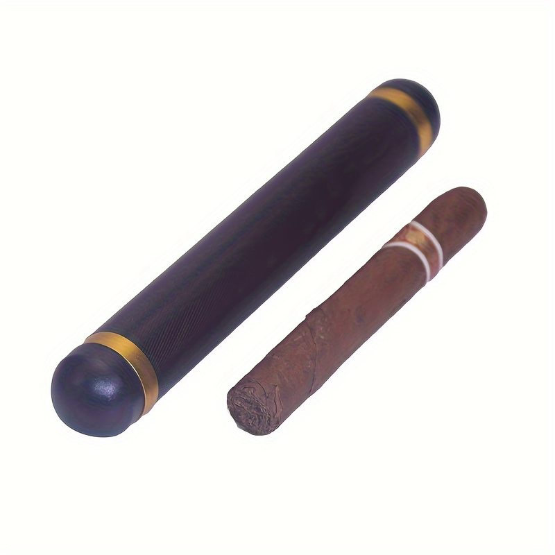 Round Head Tall 7 Inches 2 Parts Mixed Color Knurled Aluminum Cigar Humidor Cases