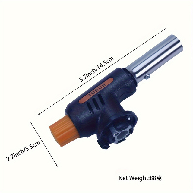 Blister Multi Purpose Torch Piezo Ignition Adjustable Flame Torch Head For Lighting BBQ's And Thawing Frozen Water Pipes