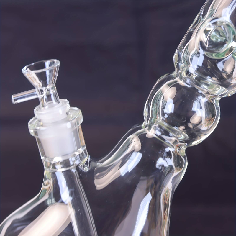 Tall 19.5" Multi-layer Filter Thickened Gear Shaped Base High Borosilicate Glass Bong with 19 Female Joint 6