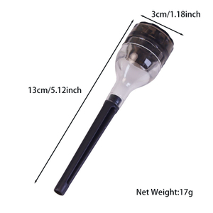 4 Pieces Funnel Shaped Pyramid Teeth Plastic Herb Grinders With Rod