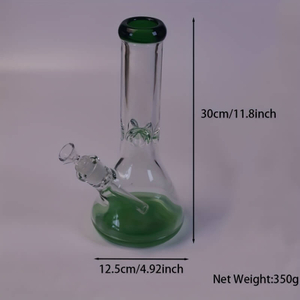 Tall 19.5" Multi-layer Filter Thickened Gear Shaped Base High Borosilicate Glass Bong with 19 Female Joint 12