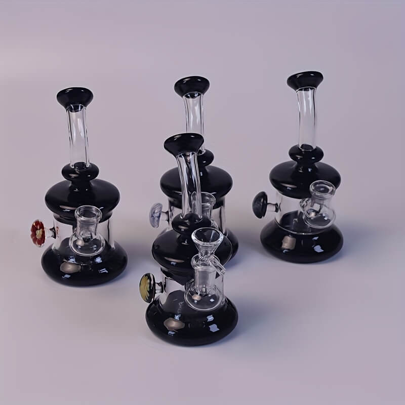 Tall 19.5" Multi-layer Filter Thickened Gear Shaped Base High Borosilicate Glass Bong with 19 Female Joint 7