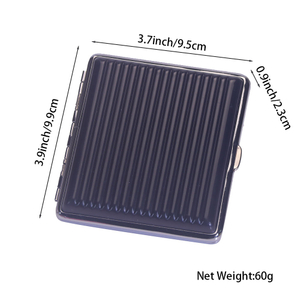 Push Open Lid Double Sided Metal Clip Metal Frame Corrugated Plastic Sheets 20 Cigarette Case
