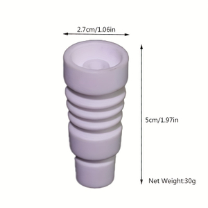 2 In 1 High Temperature Resistance 14 And 19 Male Creamic Nail For Standard Mouth 14 & 19 Female Glass Joint