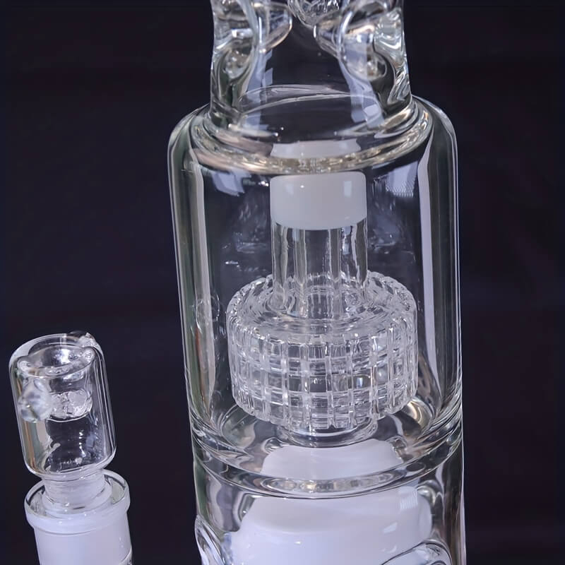 Big Size Heavy Duty Multi-layer Wheel Filter Thickened Gear-shaped Base High Borosilicate Glass Bong