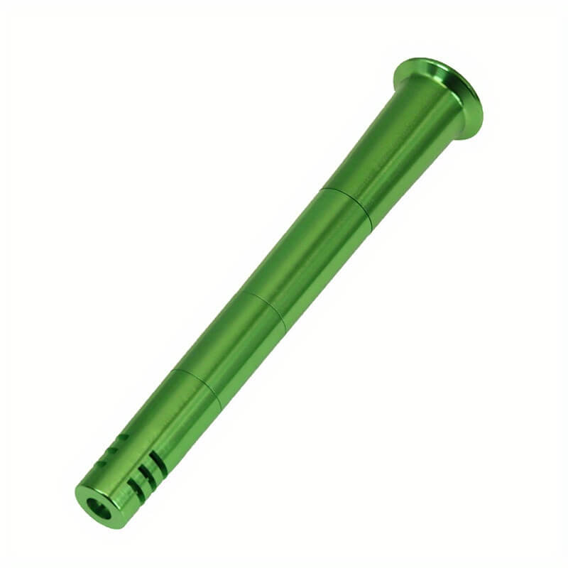 Multi Function Variable Length 19 Female Transfer 14 Female Joint Unbreakable 6 Cross Cutter Filtration Aluminum CNC Down Stem For Glass Bongs