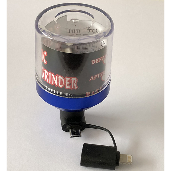 High Speed Rotating Motor 3 Heads Aluminum Electric Tobacco Grinders With Android Iphone Type C Plug