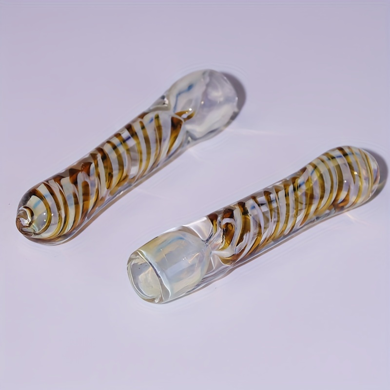 Outdoor Anti Shock and Anti Drop Plastic Box 3.6 Inches Inside Pyrex Glass Smoking Chillum