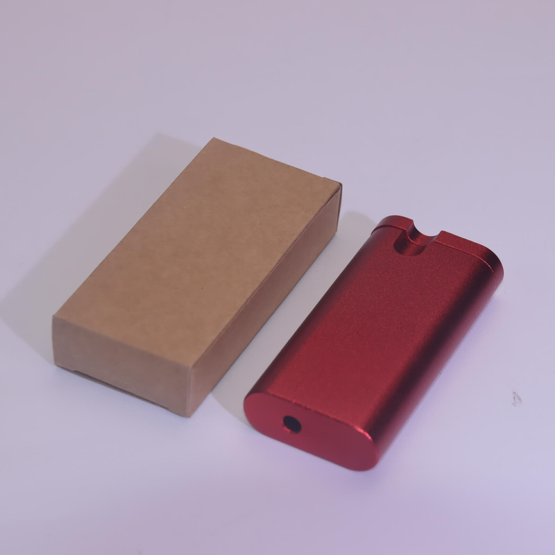 4 Inches Pull Type Universal Screw Top 3" Cigarette Shaped Smoking Taster Matte Alumium CNC Dugouts