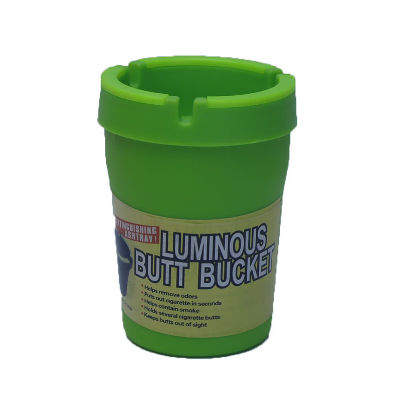 Tall 4.4 Inches Fire-resistant Glow In The Dark Extinguishing Ashtray Luminous Butt Buckets