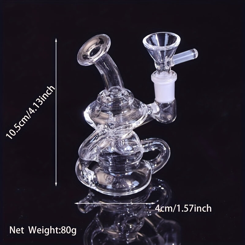 Classic Mini Recycle Glass Water Pipe