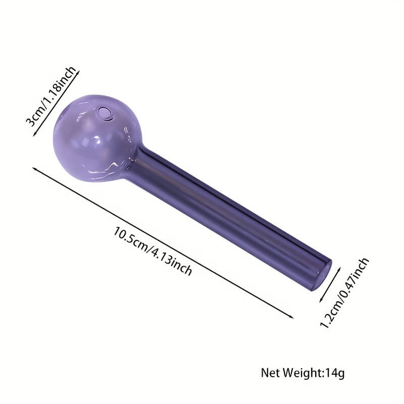Colorful 4 Inches Spherical Pyrex Smoking Glass Oil Burners Outdoor Shock Proof And Drop Proof Portable Plastic Box 6 Color Length 