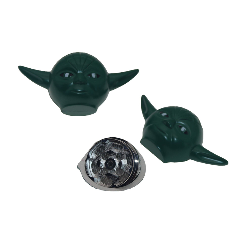 Tall 1.5 Inches 3 Parts Marvel Star War Green Yoda Shaped Spice Grinder