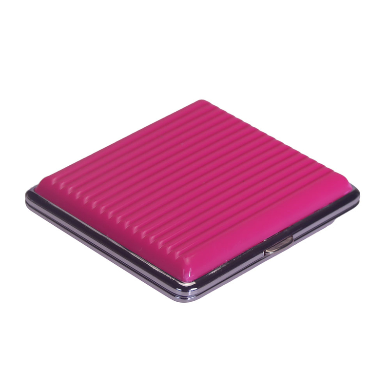 Push Open Lid Double Sided Metal Clip Metal Frame Corrugated Plastic Sheets 20 Cigarette Case