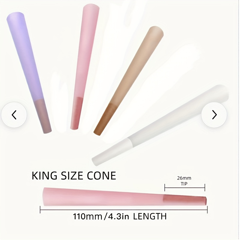RAW Slow Burning Rolling Paper With Tipsr 50pcs Jar 110MM Classic King Size Pre Rolled Cone 