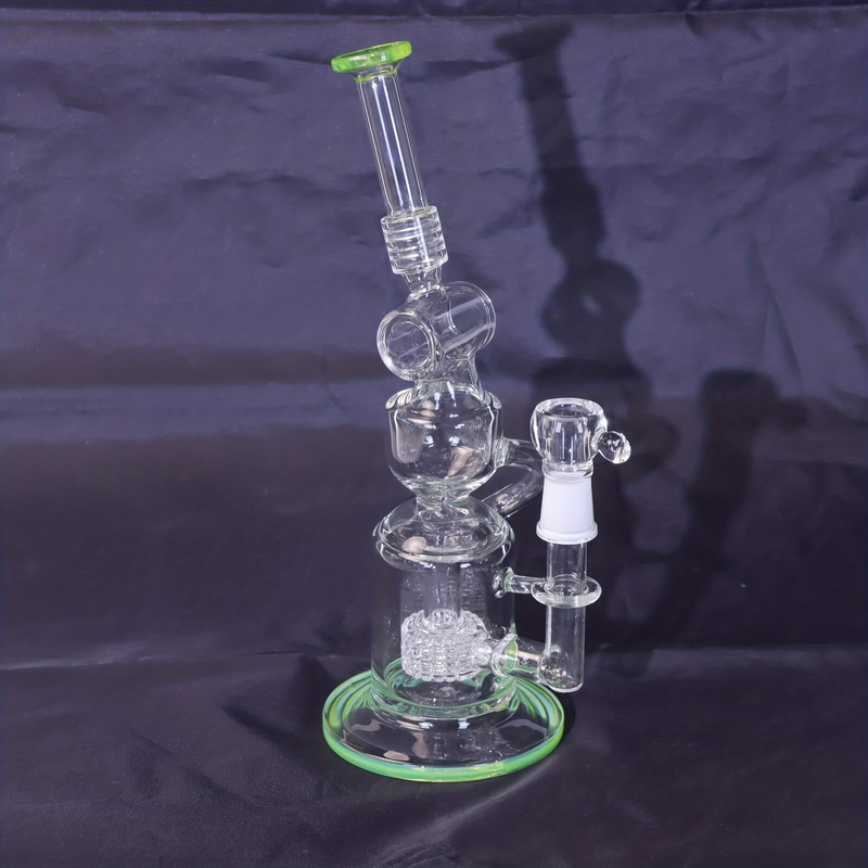 Tall 19.5" Multi-layer Filter Thickened Gear Shaped Base High Borosilicate Glass Bong with 19 Female Joint 6