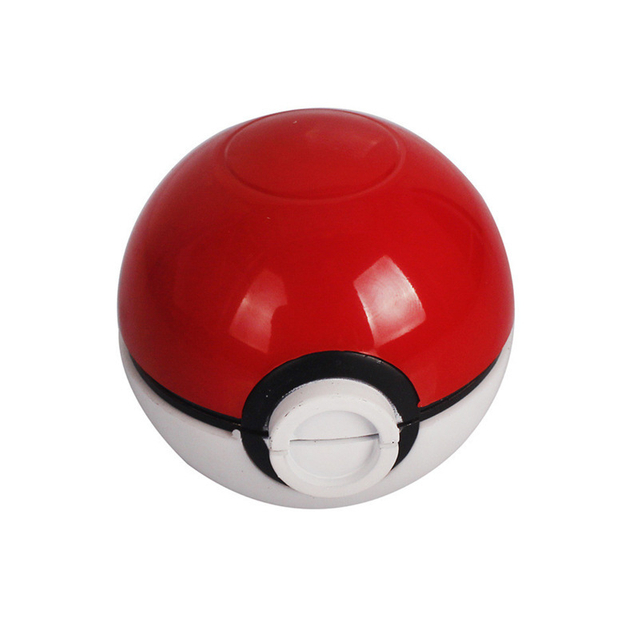 Funny 3 Parts 2 Inches Diameter Red Cartoon Pokemon Poke Ball Zinc Herb Grinders