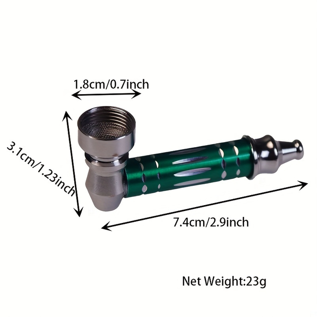 Length 2.9 Inches With A Booklet Pipe Screen Pass Through Needle Vertical Pattern Engraving