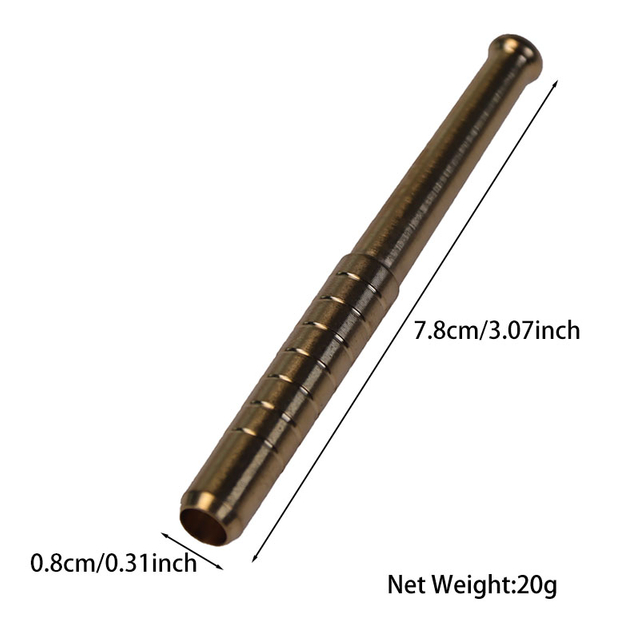 3" Heavy Duty Brass Smoking One Hitters For Dugout