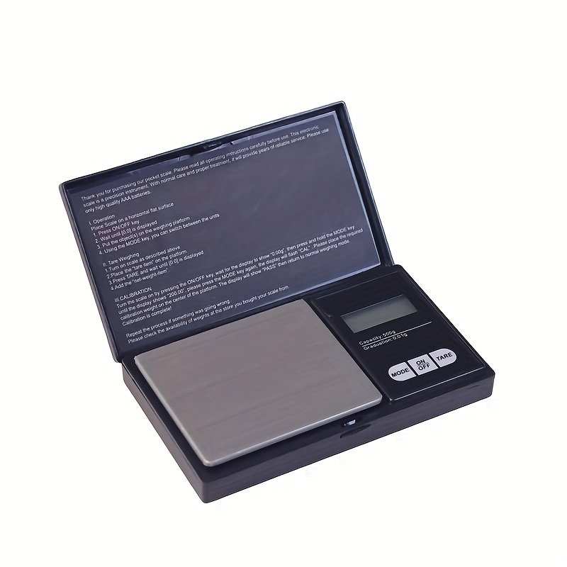 Range 0.01g to 500g Professional Mini Blue Screen Digital Scale Jewelry Pocket Scale Works For 2 PCS AAA Batteries 